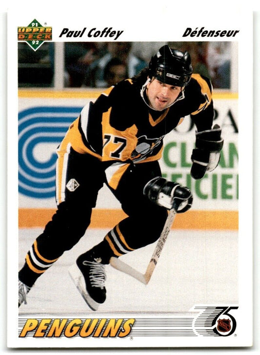 1991-92 Upper Deck French Paul Coffey Pittsburgh Penguins #177