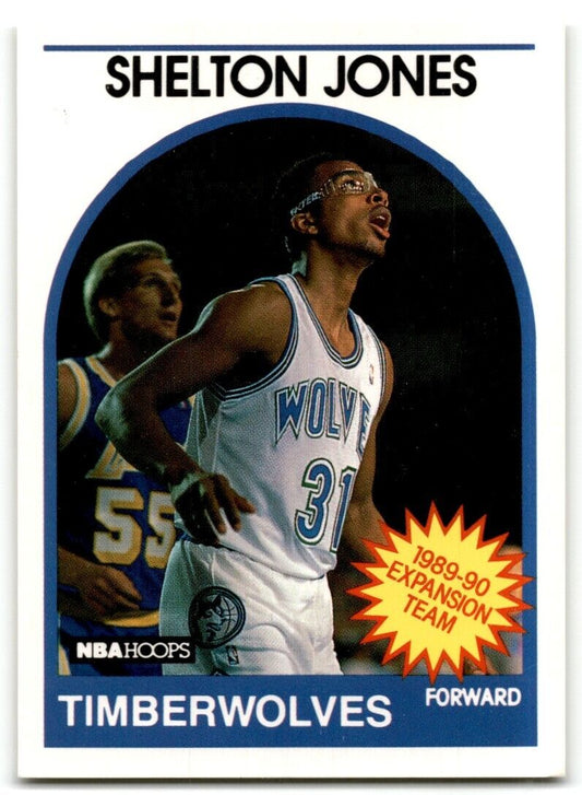 1989-90 Hoops Shelton Jones Minnesota Timberwolves #306