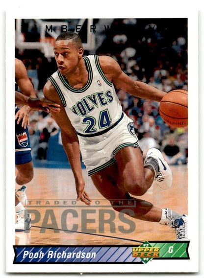 1992-93 Upper Deck Pooh Richardson Indiana Pacers #134