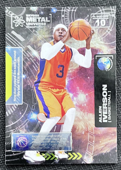 2021-22 Skybox Metal Universe Champion Allen Iverson #10