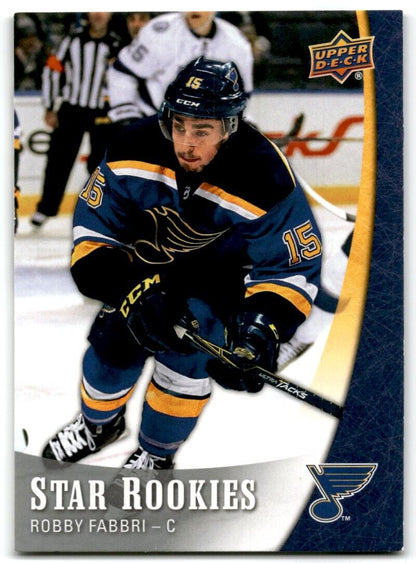 2016-17 Upper Deck Star Rookies Robby Fabbri Rookie Dallas Stars #11