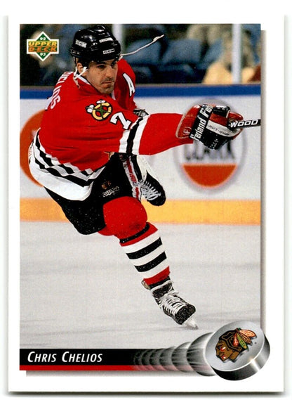 1992-93 Upper Deck Chris Chelios Chicago Blackhawks #159