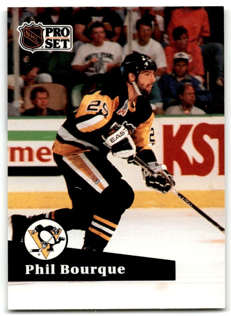 1991-92 Pro Set Phil Bourque Pittsburgh Penguins #189