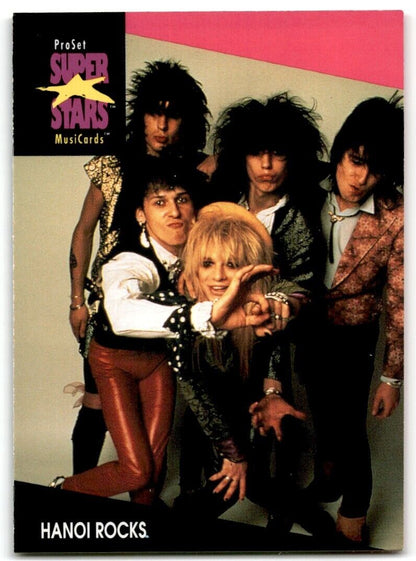 1991-92 ProSet Super Stars MusiCard Hanoi Rocks #182