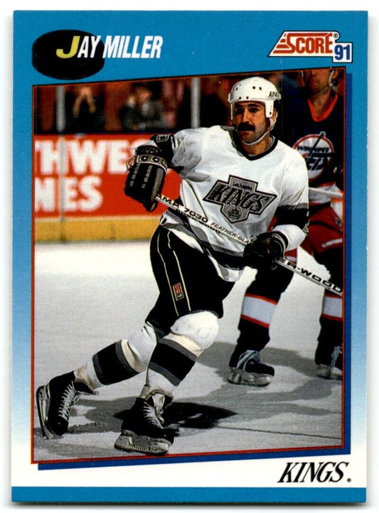 1991-92 Score Canadian Jay Miller Los Angeles Kings #543