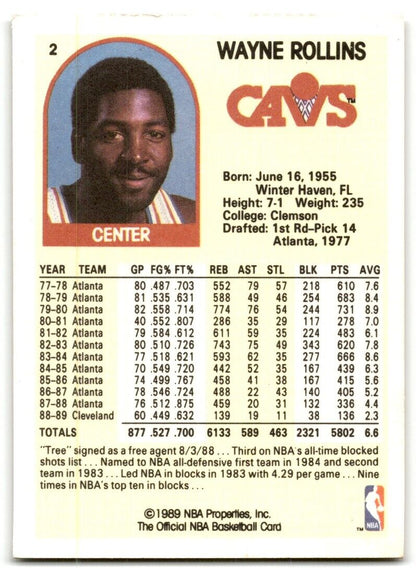 1989-90 Hoops Wayne Rollins Cleveland Cavaliers #2