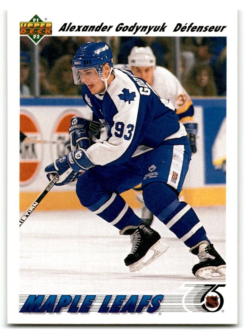 1991-92 Upper Deck French Alexander Godynyuk Rookie Toronto Maple Leafs #466