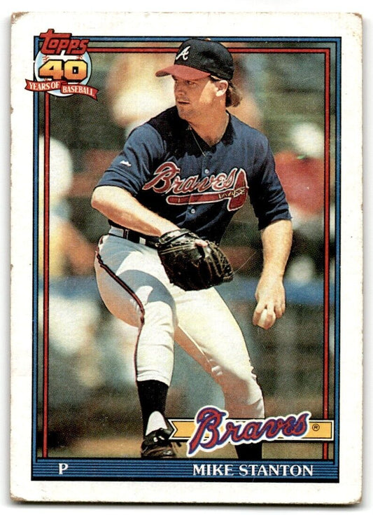 1991 Topps Mike Stanton Atlanta Braves #514