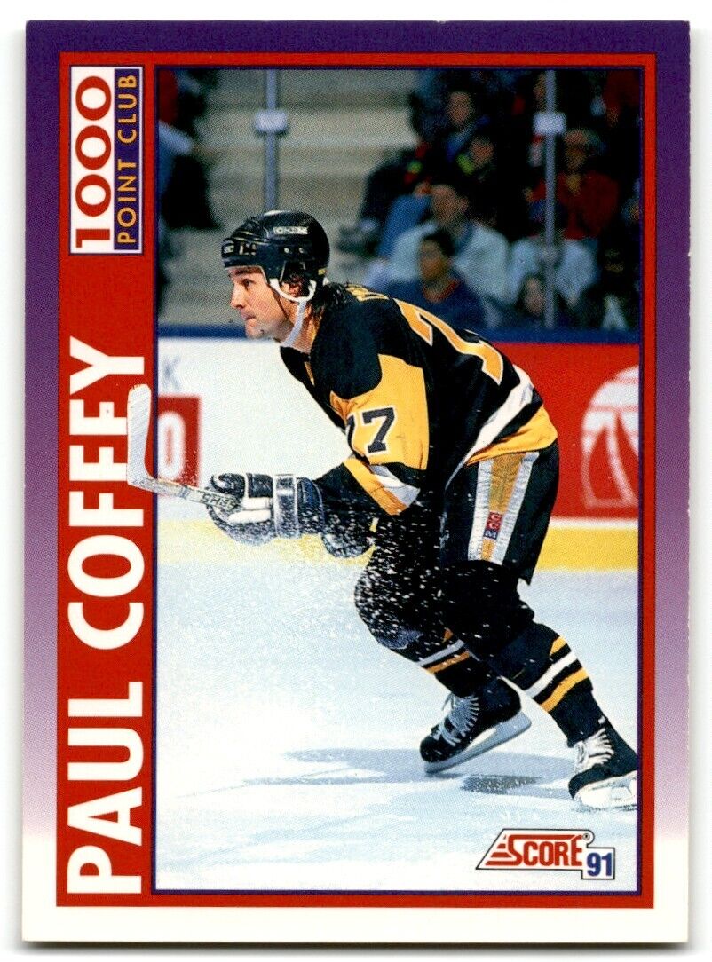 1991-92 Score American Paul Coffey Pittsburgh Penguins #372