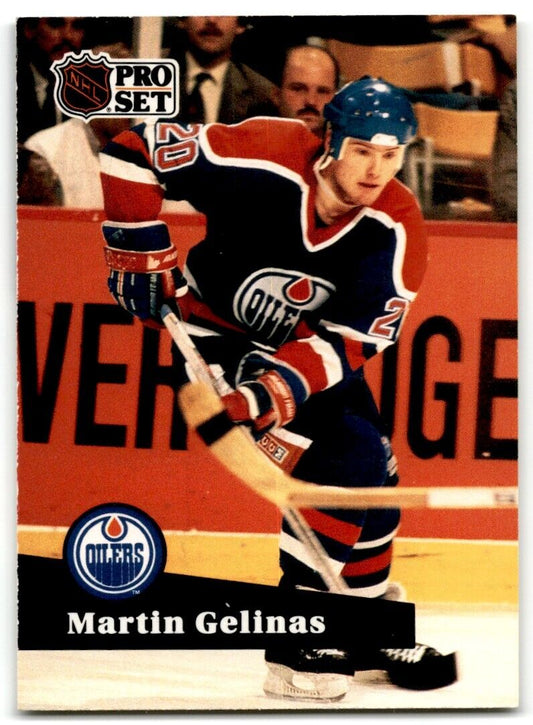 1991-92 Pro Set Martin Gelinas Edmonton Oilers #66