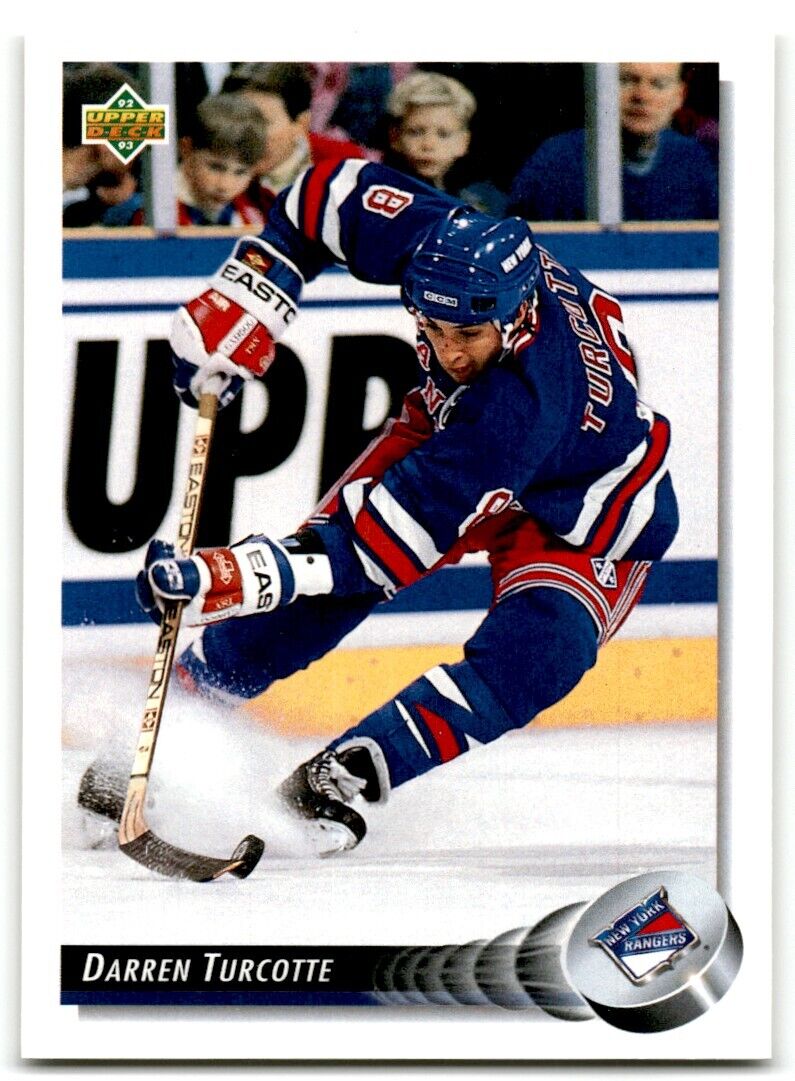 1992-93 Upper Deck Darren Turcotte New York Rangers #169