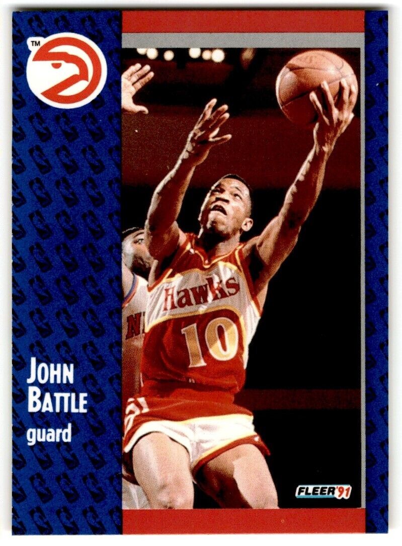 1991-92 Fleer John Battle Atlanta Hawks #1