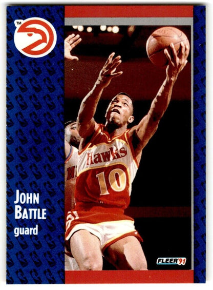 1991-92 Fleer John Battle Atlanta Hawks #1