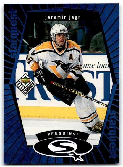 1998-99 UD Choice StarQuest Blue Jaromir Jagr Pittsburgh Penguins #SQ16