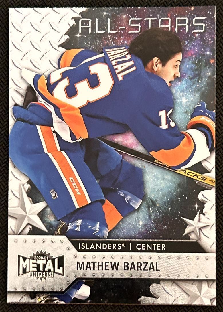 2020-21 Skybox Metal Universe Mathew Barzal New York Islanders #152