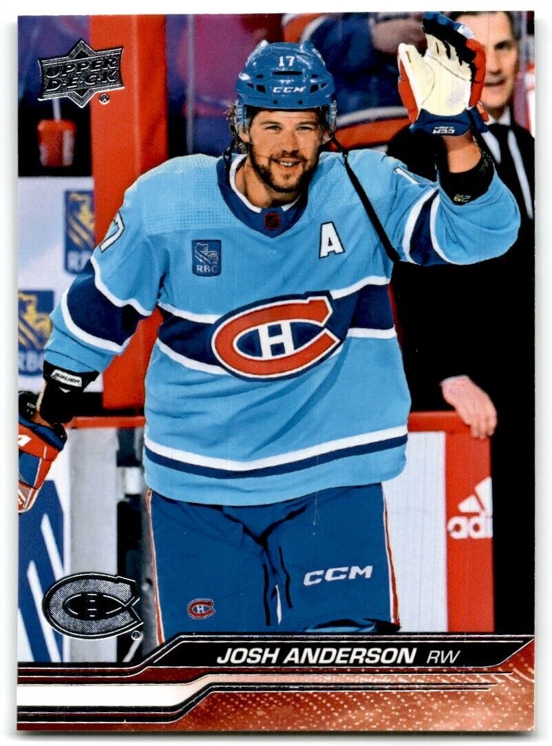 2023-24 Upper Deck Josh Anderson Montreal Canadiens #96