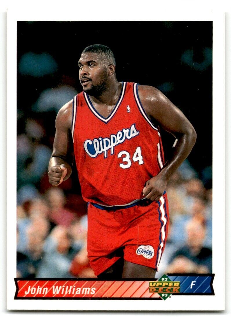 1992-93 Upper Deck European (Italian) John Williams Los Angeles Clippers #186