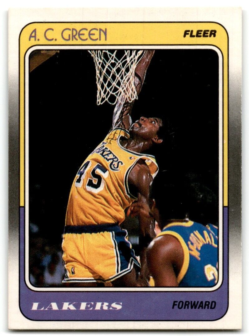 1988-89 Fleer A.C. Green Los Angeles Lakers #66