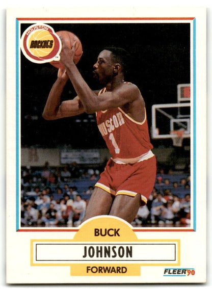 1990-91 Fleer Buck Johnson Houston Rockets #71