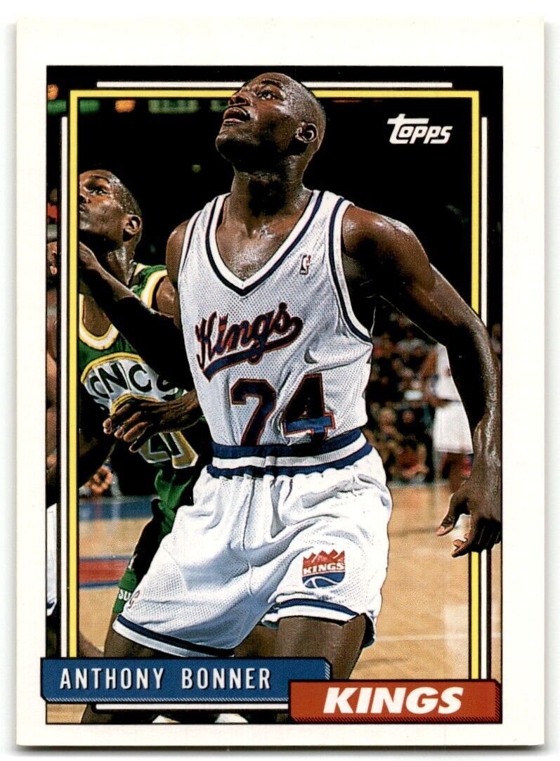 1992-93 Topps Anthony Bonner Sacramento Kings #75