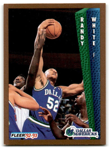 1992-93 Fleer Randy White Dallas Mavericks #326