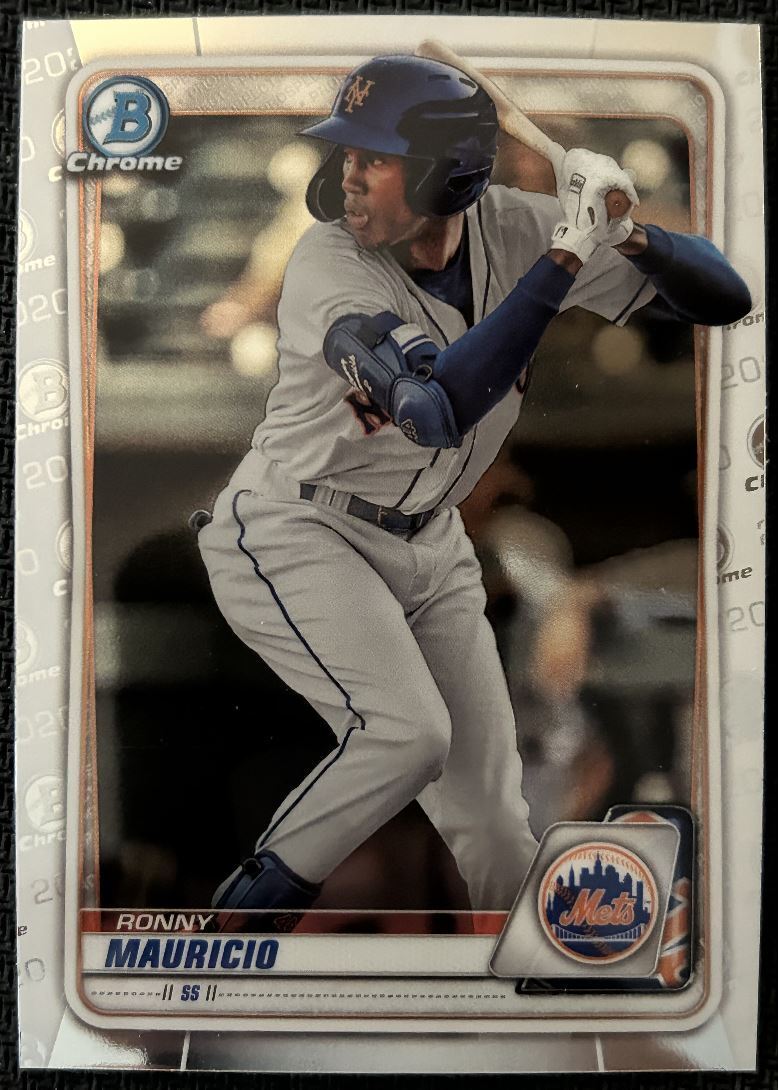 2020 Bowman Chrome Prospects Ronny Mauricio New York Mets #BCP-28