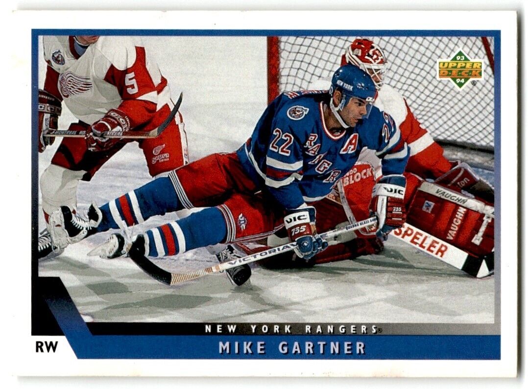 1993-94 Upper Deck Mike Gartner New York Rangers #205