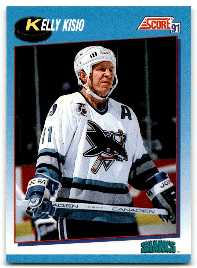 1991-92 Score Canadian Bilingual Kelly Kisio San Jose Sharks #553