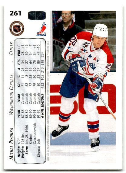 1992-93 Upper Deck Michal Pivonka Washington Capitals #261