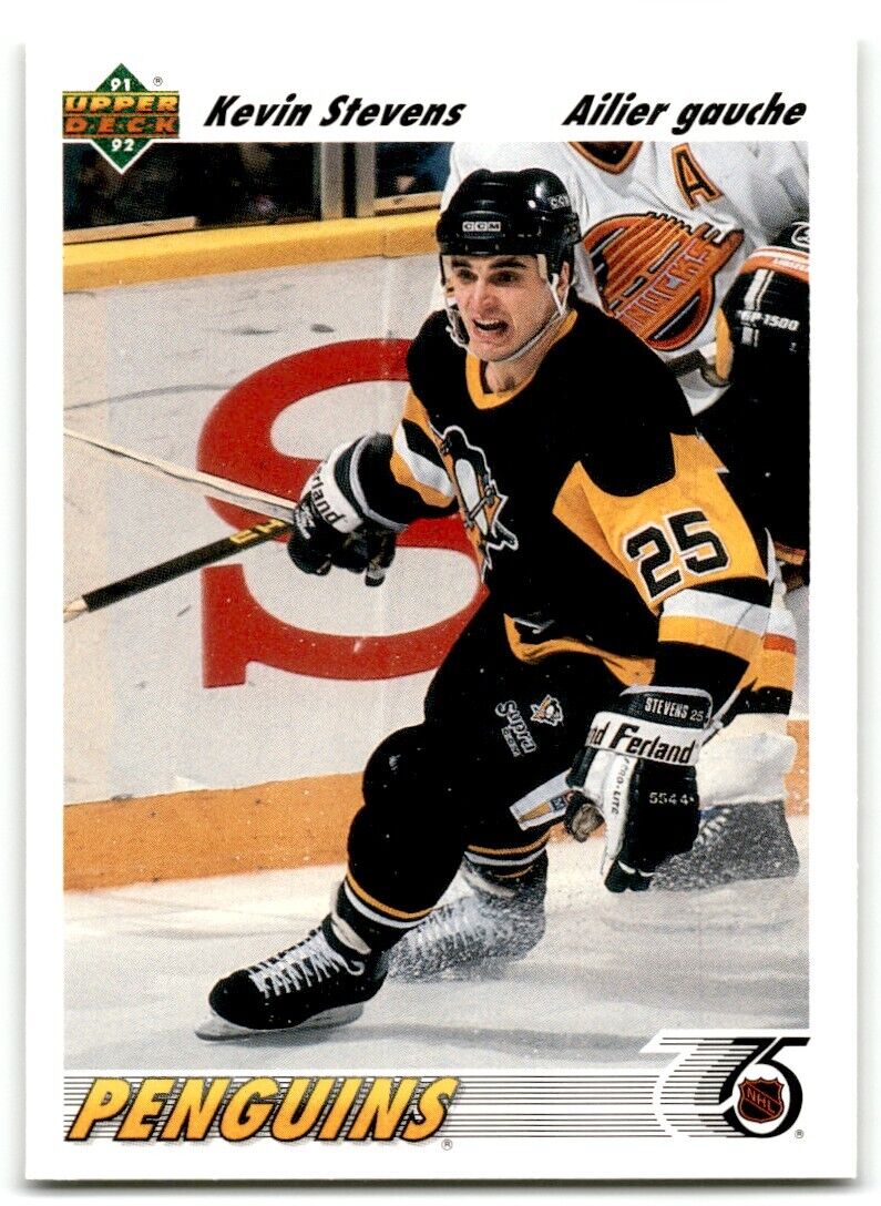 1991-92 Upper Deck Kevin Stevens Pittsburgh Penguins #154