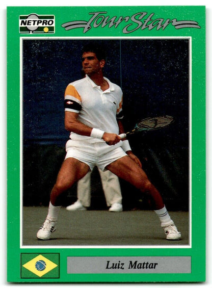 1991 Protennis player Cards Netpro Tour Star Luiz Mattar #93