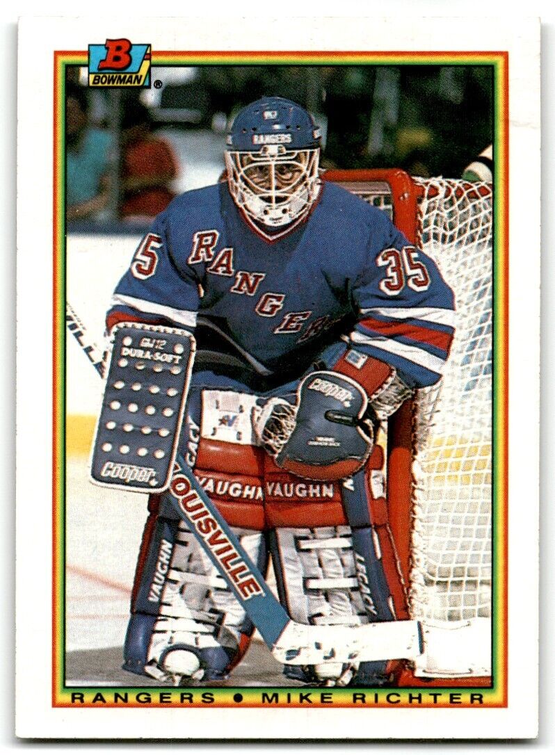 1990-91 Bowman Mike Richter Rookie New York Rangers #218