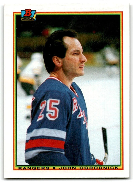 1990-91 Bowman John Ogrodnick New York Rangers #223