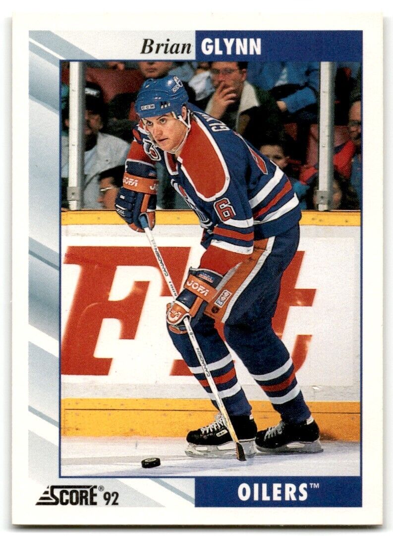 1992-93 Score Brian Glynn Edmonton Oilers #361