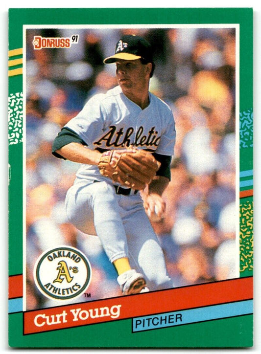 1991 Donruss Curt Young Oakland Athletics #723