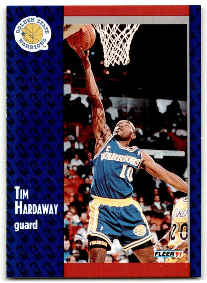 1991-92 Fleer Tim Hardaway Golden State Warriors #65