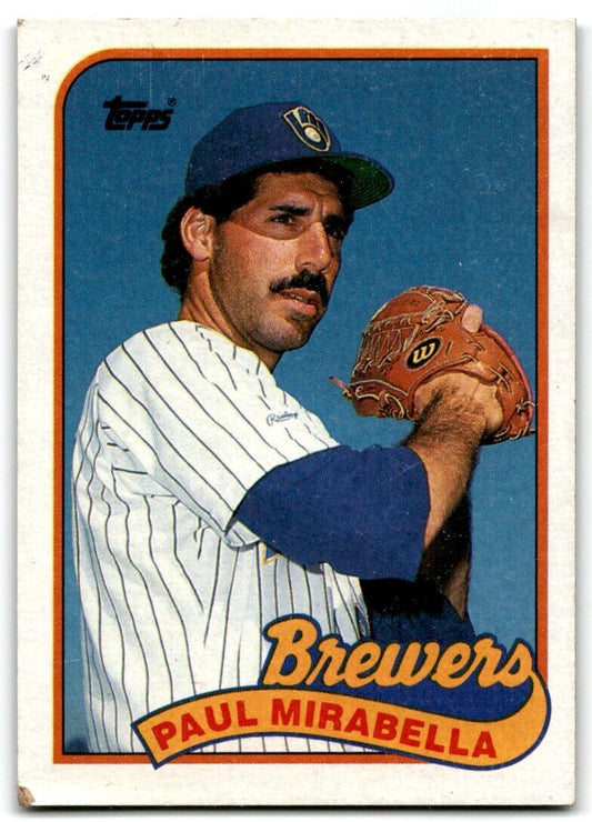 1989 Topps Paul Mirabella Milwaukee Brewers #192