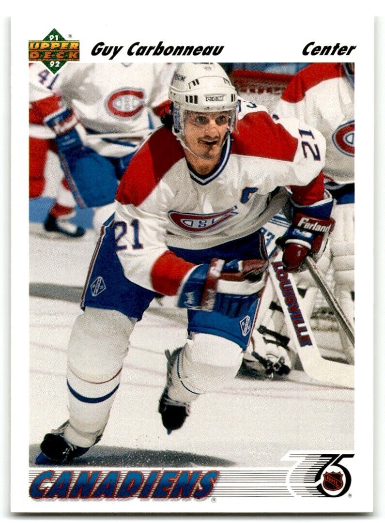 1991-92 Upper Deck Guy Carbonneau Montreal Canadiens #265