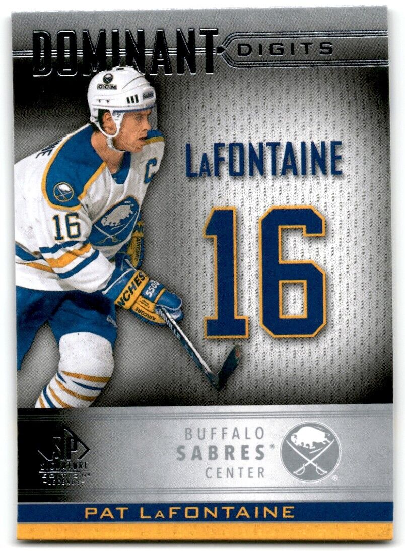 2020-21 Upper Deck Dominant Digit Pat LaFontaine Buffalo Sabres #DD-38