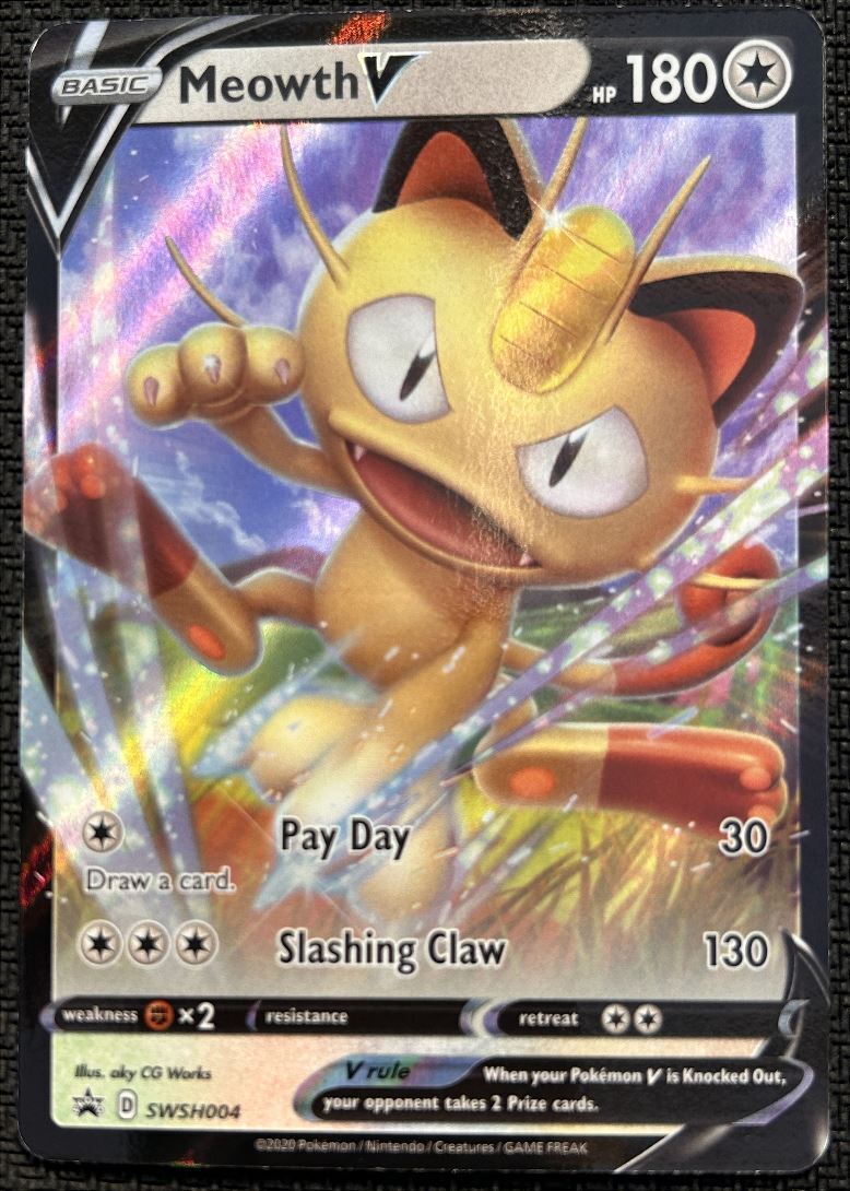 2020 Sword & Shield - Promos Meowth V Basic/Promo #SWSH004