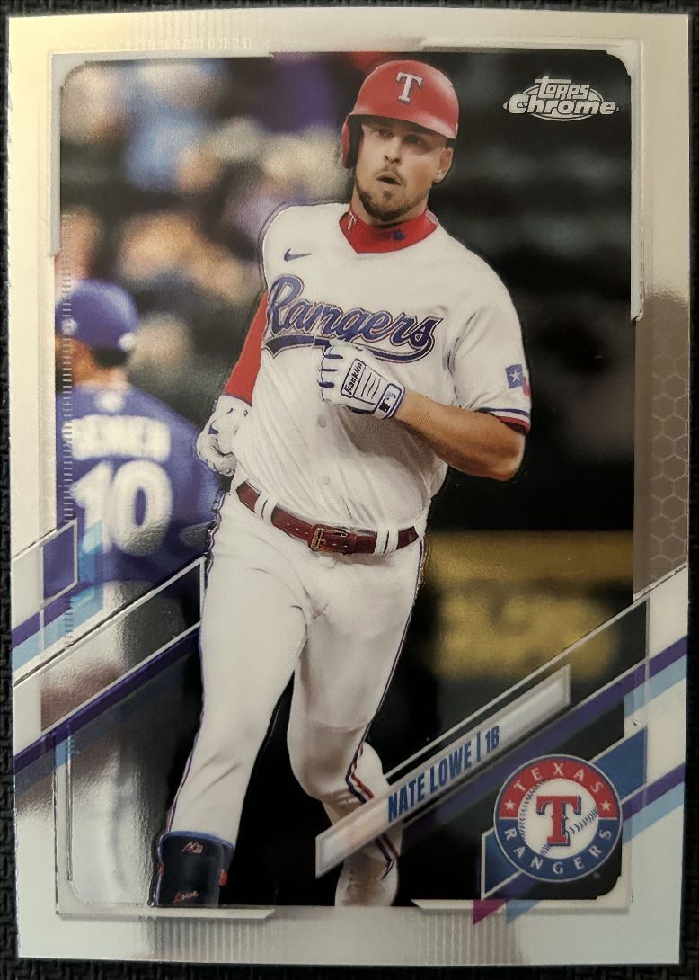 2021 Topps Chrome Update Nate Lowe Texas Rangers #USC38