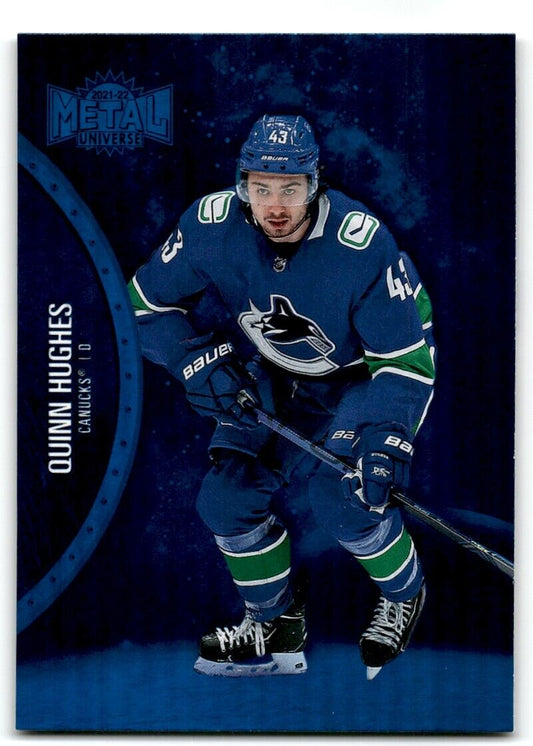 2021-22 Skybox Metal Universe Quinn Hughes Vancouver Canucks #49