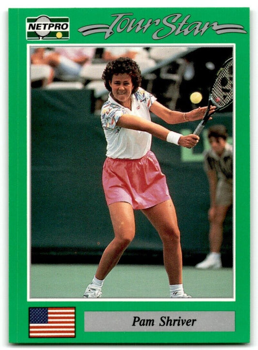 1991 Protennis player Cards Netpro Tour Star Pam Shriver #75