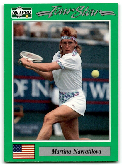 1991 Protennis player Cards Netpro Tour Star Martina Navratilova #4