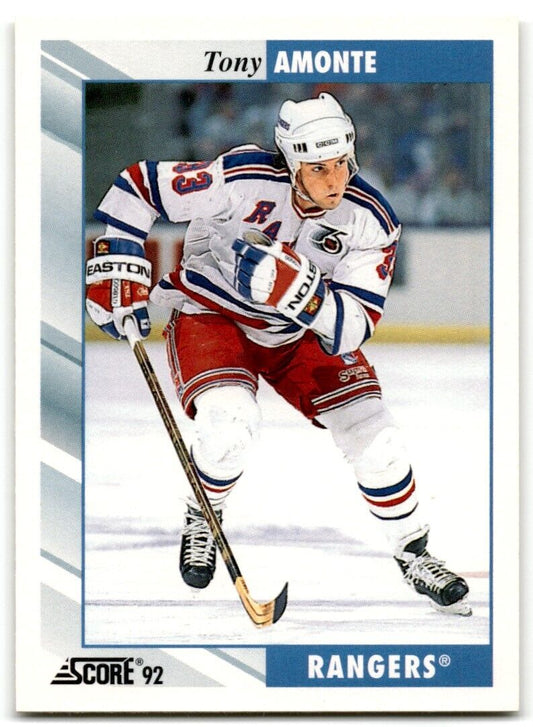 1992-93 Score Tony Amonte New York Rangers #389