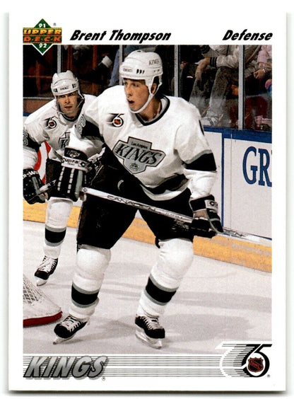 1991-92 Upper Deck Brent Thompson Rookie Los Angeles Kings #608