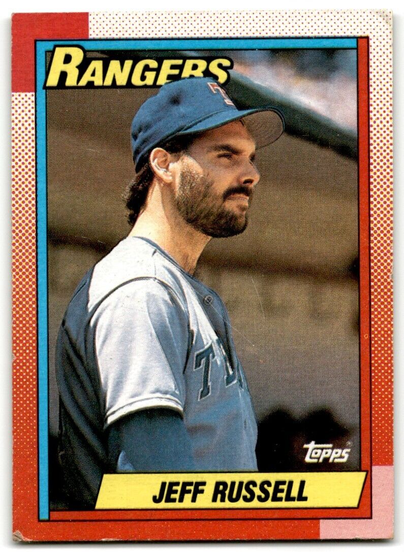 1990 Topps Jeff Russell Texas Rangers #80