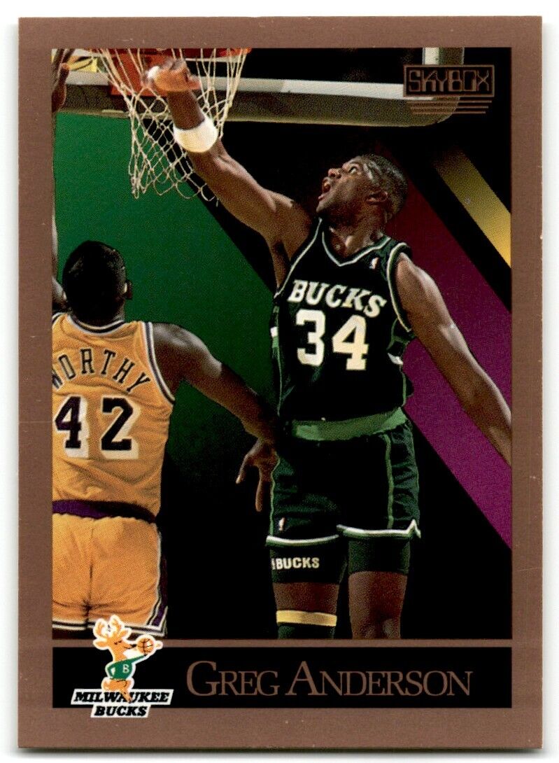 1990-91 SkyBox Greg Anderson Milwaukee Bucks #155