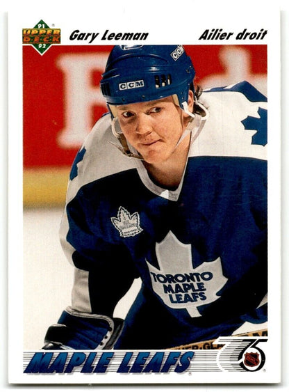 1991-92 Upper Deck Gary Leeman Toronto Maple Leafs #272