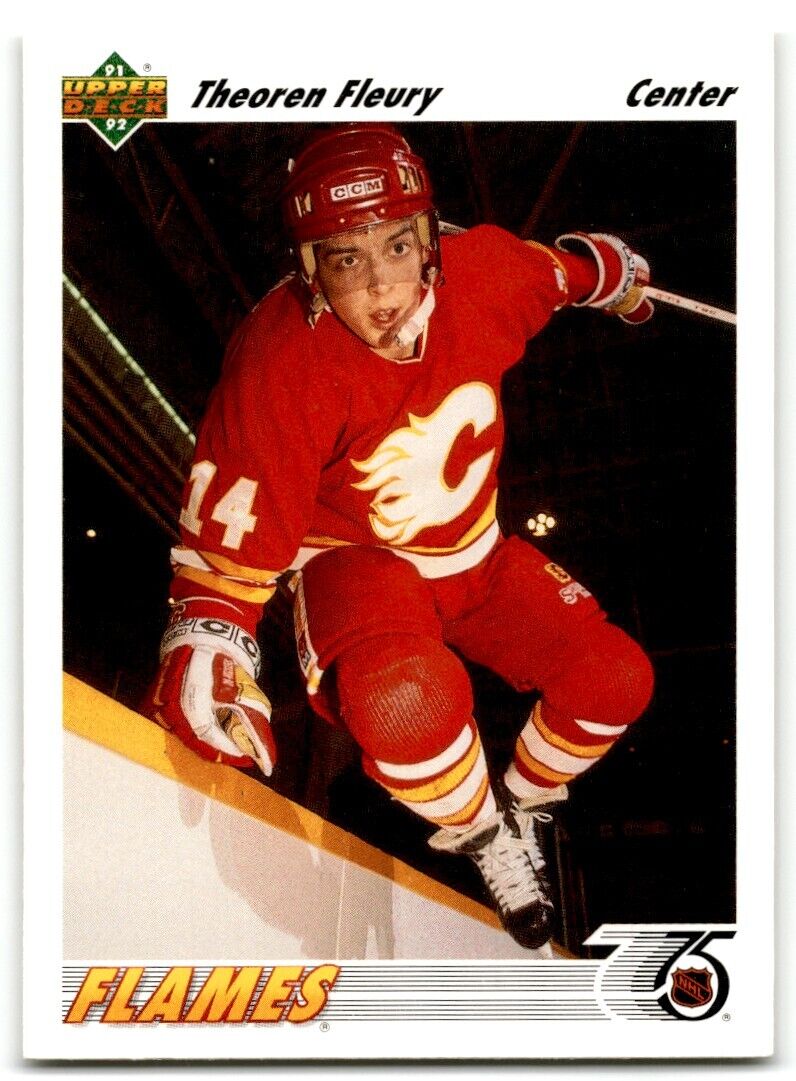 1991-92 Upper Deck Theo Fleury Calgary Flames #245